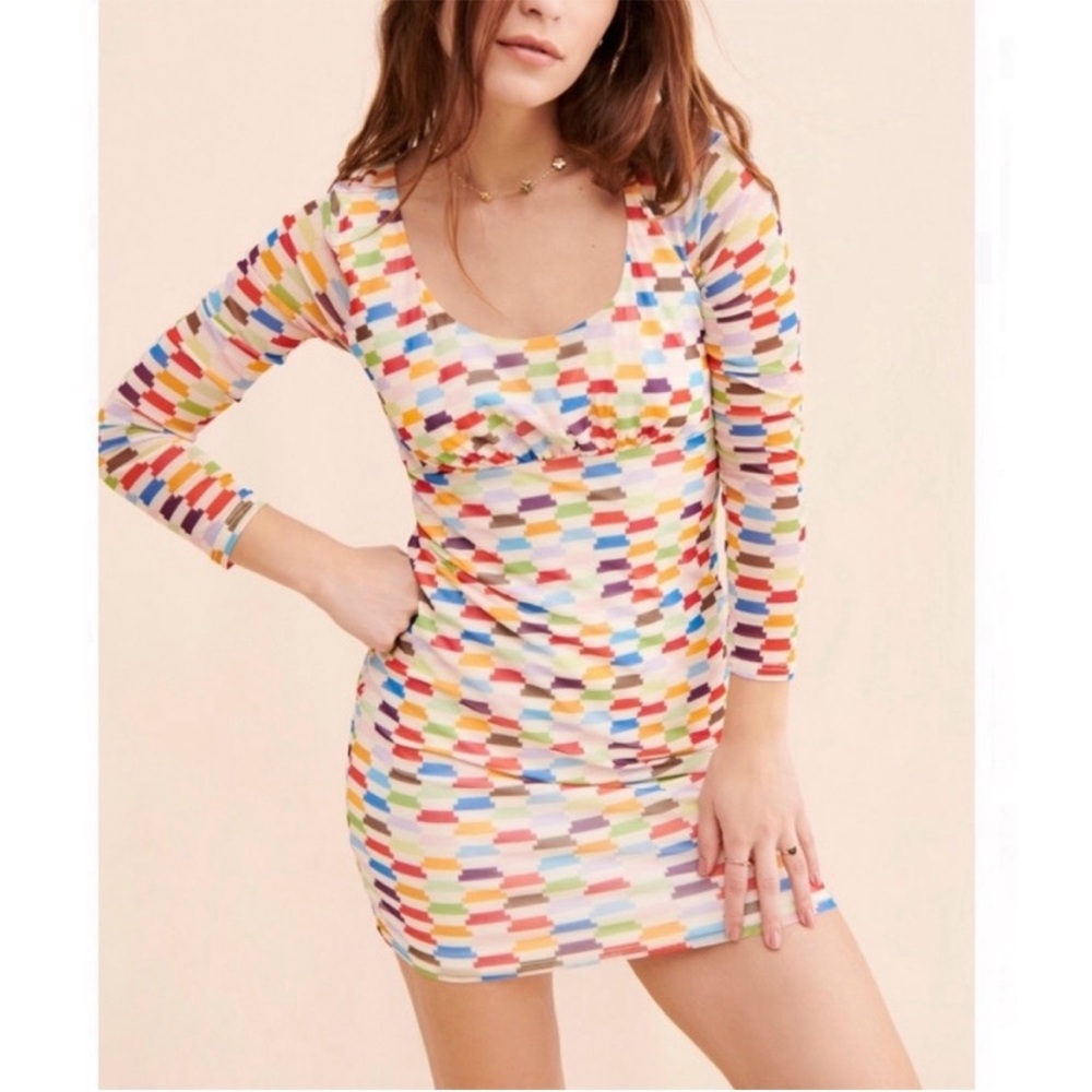 Lisa Says Gah! x Nuuly Lara Mini Dress in multi